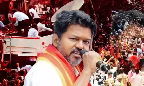 కరూర్ విషాదం మర్చిపోకముందే.. దళపతి విజయ్ ర్యాలీలో మరోసారి గందరగోళం!