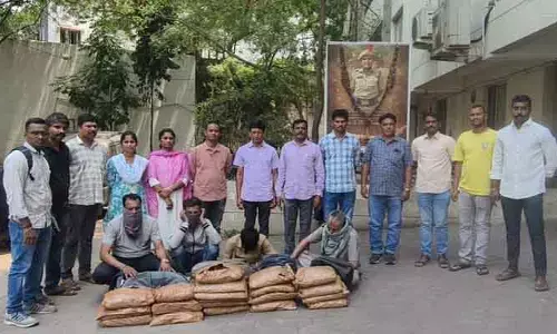 రూ.50 లక్షల గంజాయి పట్టివేత.. నలుగురు అరెస్ట్