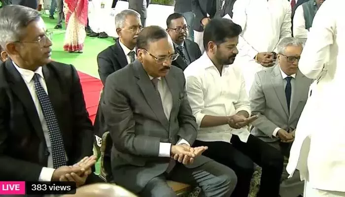 తెలంగాణ హైకోర్టు జోన్-II భవన నిర్మాణానికి సీజేఐ జస్టిస్ సూర్యకాంత్ శంకుస్థాపన తెలంగాణ హైకోర్టు జోన్-II భవన నిర్మాణానికి సీజేఐ జస్టిస్ సూర్యకాంత్ శంకుస్థాపన