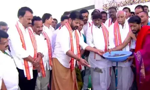 బాసర ఆలయ అభివృద్ధి పనులకు సీఎం రేవంత్ రెడ్డి భూమిపూజ