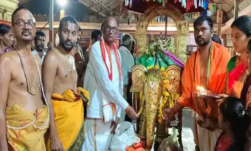 కొండగట్టు అంజన్న ఆలయానికి గజవాహనం విరాళం