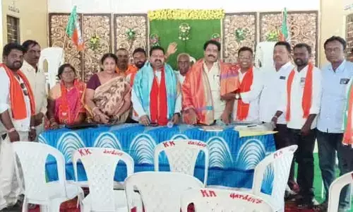 పార్టీ అభివృద్ధికి కార్యకర్తలు కృషి చేయాలి.. బీజేపీ జిల్లా అధ్యక్షుడు ధోని శ్రీశైలం