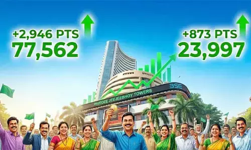 దలాల్ స్ట్రీట్‌లో పండుగ వాతావరణం.. సెన్సెక్స్ ఏకంగా 2,946 పాయింట్ల జంప్