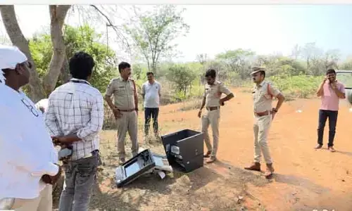 దోపిడికి గురైన ఎస్బీఐ ఏటీఎం మిష‌న్ ఆచూకీ ల‌భ్యం