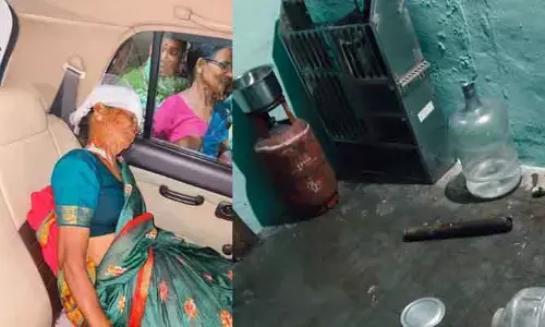 వృద్ధురాలు పై రోక‌లి బండ‌తో దాడి.. 7 తులాల బంగారు ఆభ‌ర‌ణాలు అప‌హ‌ర‌ణ