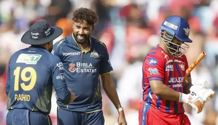 IPL 2026: తడబడ్డ లక్నో బ్యాటర్లు.. గుజరాత్ టార్గెట్ ఎంతంటే? IPL 2026: తడబడ్డ లక్నో బ్యాటర్లు.. గుజరాత్ టార్గెట్ ఎంతంటే?