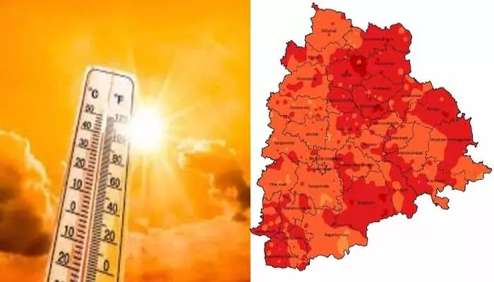 తెలంగాణకు వడగాల్పుల హెచ్చరిక.. వారం రోజుల పాటు నిప్పుల కొలిమి తెలంగాణకు వడగాల్పుల హెచ్చరిక.. వారం రోజుల పాటు నిప్పుల కొలిమి