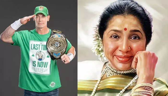 ఆశా భోంస్లే మృతికి జాన్ సీనా నివాళి.. ఫిదా అవుతున్న నెటిజన్లు! ఆశా భోంస్లే మృతికి జాన్ సీనా నివాళి.. ఫిదా అవుతున్న నెటిజన్లు!