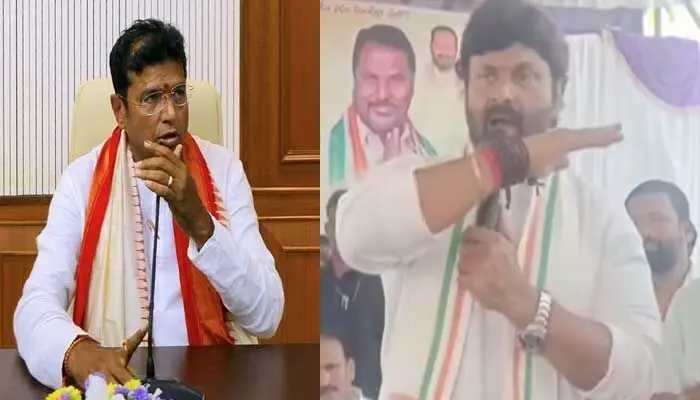 ‘అడ్డంగా నరుకుతం’ ఎమ్మెల్యే రాజ్ ఠాకూర్ వ్యాఖ్యలపై శ్రీధర్ బాబు క్లారిటీ ‘అడ్డంగా నరుకుతం’ ఎమ్మెల్యే రాజ్ ఠాకూర్ వ్యాఖ్యలపై శ్రీధర్ బాబు క్లారిటీ