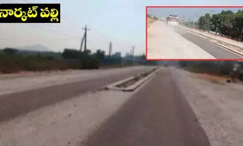 నార్కట్‌పల్లిలో ‘నరక’ప్రాయంగా రహదారి.. మూడేళ్లుగా అసంపూర్తిగానే విస్తరణ పనులు