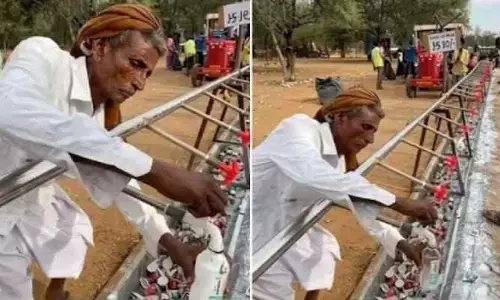 పెళ్లిలో అదిరిపోయే ప్లాన్‌..మంచినీళ్ల లాగే మ‌జ్జిగ తాగొచ్చు