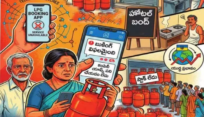 వెంటాడుతున్న గ్యాస్ కష్టాలు.. యాప్లు మొరాయింపు.. సిలిండర్ల కొరత వెంటాడుతున్న గ్యాస్ కష్టాలు.. యాప్లు మొరాయింపు.. సిలిండర్ల కొరత
