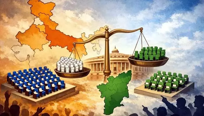 డీలిమిటేషన్పై కేంద్రం అధికారిక స్పష్టత.. అపోహలకు చెక్ డీలిమిటేషన్పై కేంద్రం అధికారిక స్పష్టత.. అపోహలకు చెక్