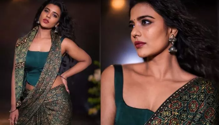 Aishwarya Rajesh Stuns in Green Saree: See Her Viral New Photos