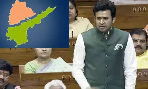 పాకిస్థాన్‌‌ను చేసినట్లు చేశారు:  ఏపీ విభజనపై ఎంపీ తేజస్వీ సూర్య ఫైర్