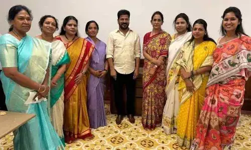 సీఎం రేవంత్ రెడ్డితో టీడీపీ మహిళా నేతలు