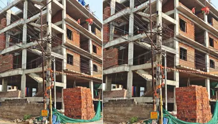 హయత్నగర్లో హైవేలను ఆనుకొని అక్రమ నిర్మాణాలు హయత్నగర్లో హైవేలను ఆనుకొని అక్రమ నిర్మాణాలు