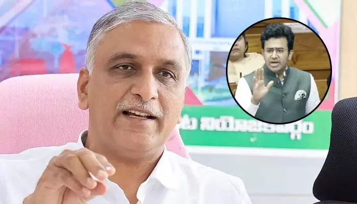 అదే పార్లమెంట్లో క్షమాపణ చెప్పాలి: తేజస్వి సూర్యపై హరీష్ రావు సీరియస్ అదే పార్లమెంట్లో క్షమాపణ చెప్పాలి: తేజస్వి సూర్యపై హరీష్ రావు సీరియస్