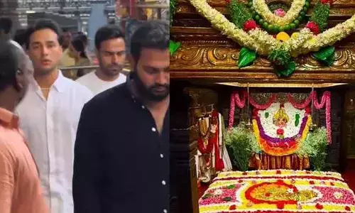 బల్కంపేట ఎల్లమ్మను దర్శించుకున్న అభిషేక్‌ శర్మ