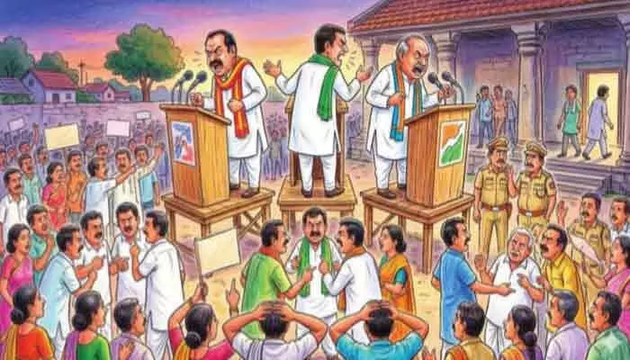 పాలమూరు కాంగ్రెస్లో ‘గ్రూపు’ రాజకీయం పాలమూరు కాంగ్రెస్లో ‘గ్రూపు’ రాజకీయం