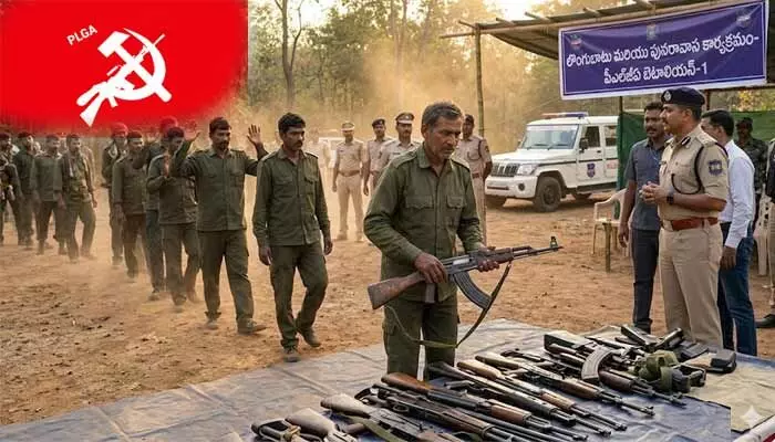 మావోయిస్టు పార్టీకి మరో బిగ్ షాక్.. 23 మందితో హేమ్లా విజ్జ మెగాసరెండర్! మావోయిస్టు పార్టీకి మరో బిగ్ షాక్.. 23 మందితో హేమ్లా విజ్జ మెగాసరెండర్!