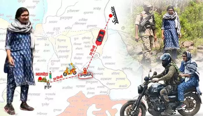 తుపాకుల నీడ నుంచి ప్రగతి బాటలోకి.. అబూజ్మాడ్లో కలెక్టర్ ‘బైక్’ రైడ్ తుపాకుల నీడ నుంచి ప్రగతి బాటలోకి.. అబూజ్మాడ్లో కలెక్టర్ ‘బైక్’ రైడ్