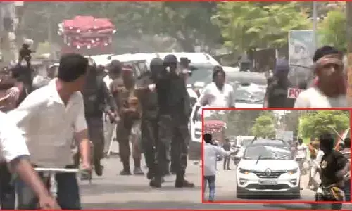 బెంగాల్ ఎన్నికల్లో హింస..ముర్షిదాబాద్‌లో టీఎంసీ - ఏయూజేపీ మధ్య రణరంగం