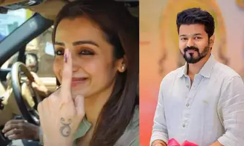 వేలికి సిరా గుర్తు.. విజయ్ సినిమా పాట!  సంచలనంగా మారిన త్రిష పోస్ట్