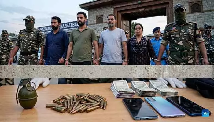 హజరత్బల్లో ఉగ్ర నెట్వర్క్ గుట్టురట్టు: మహిళతో పాటు నలుగురు అరెస్ట్ హజరత్బల్లో ఉగ్ర నెట్వర్క్ గుట్టురట్టు: మహిళతో పాటు నలుగురు అరెస్ట్