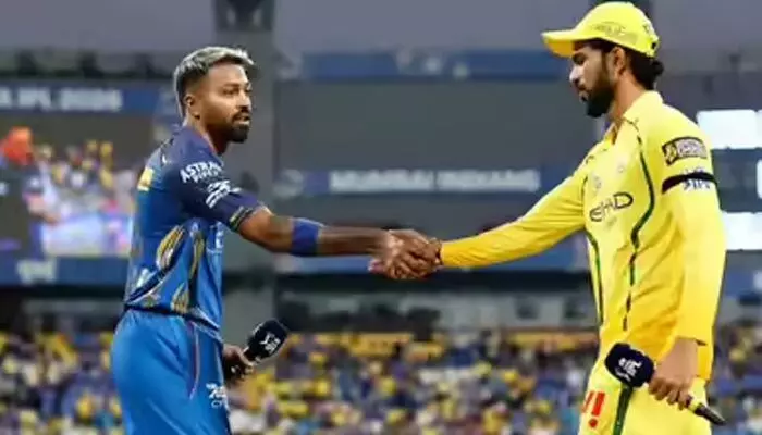 పాండ్య నిర్ణయం: ముందుగా బౌలింగ్.. చెన్నై బ్యాటింగ్ ప్రారంభం పాండ్య నిర్ణయం: ముందుగా బౌలింగ్.. చెన్నై బ్యాటింగ్ ప్రారంభం