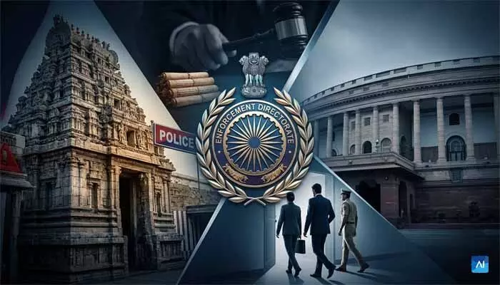 AP: లిక్కర్ స్కామ్ కేసులో కీలక పరిణామం.. నిందితుల ఇళ్లలో ఈడీ సోదాలు AP: లిక్కర్ స్కామ్ కేసులో కీలక పరిణామం.. నిందితుల ఇళ్లలో ఈడీ సోదాలు