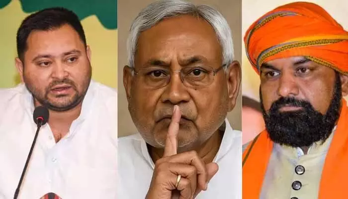 బిహార్ అసెంబ్లీలో రసవత్తరంగా ఫ్లోర్ టెస్ట్: సీఎం సామ్రాట్ చౌదరిపై తేజస్వీ యాదవ్ సెటైర్లు బిహార్ అసెంబ్లీలో రసవత్తరంగా ఫ్లోర్ టెస్ట్: సీఎం సామ్రాట్ చౌదరిపై తేజస్వీ యాదవ్ సెటైర్లు