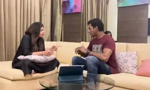 డైరెక్టర్ విశాల్‌కే చురకలు అంటించిన అంజలి.. క్రేజీ వీడియో వైరల్