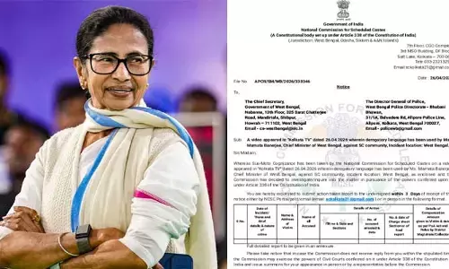 మమతా బెనర్జీ వ్యాఖ్యలపై ఎస్సీ కమిషన్ ఆగ్రహం