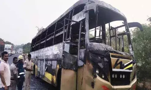 మాసాయిపేట జాతీయ రహదారిపై అగ్ని ప్రమాదం…