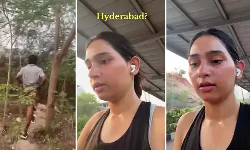 హైదరాబాద్‌ ‘సేఫ్ సిటీ’నా? సైకిల్ ట్రాక్‌పై యువతికి దారుణ అనుభవం! వీడియో వైరల్