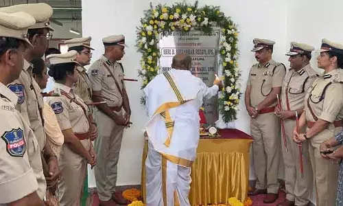 ఫ్యూచర్ సిటీ కమిషనరేట్ భవనాన్ని ప్రారంభించిన డీజీపీ శివధర్ రెడ్డి