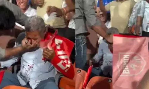 భారీ సిక్సర్‌తో అభిమానికి గాయం.. ఐపీఎల్ మ్యాచ్‌లో రక్తం చిందిన వైనం!