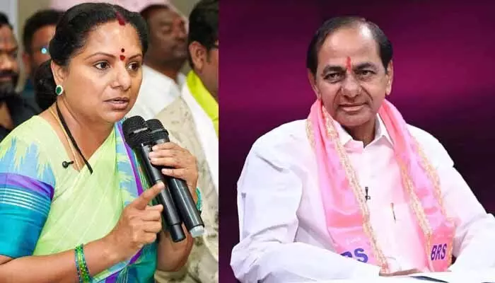 కవిత వ్యాఖ్యలపై కేసీఆర్ వ్యూహాత్మక మౌనం: గులాబీ గూటిలో అసలేం జరుగుతోంది? కవిత వ్యాఖ్యలపై కేసీఆర్ వ్యూహాత్మక మౌనం: గులాబీ గూటిలో అసలేం జరుగుతోంది?