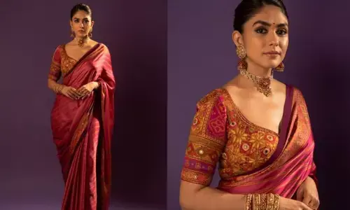 సాంప్రదాయ వేషధారణలో మెస్మరైజ్ చేసిన మృణాల్ ఠాకూర్