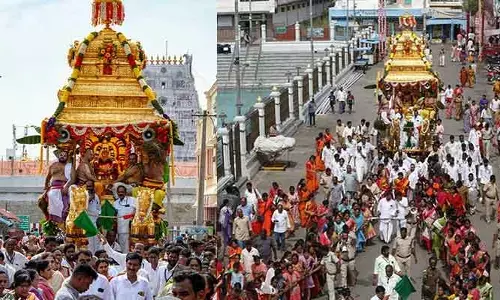 స్వర్ణరథంపై సిరుల తల్లి.. కనులవిందుగా తిరుచానూరు వసంతోత్సవాలు