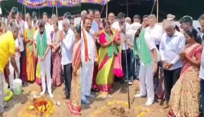 అమరావతిలో బసవతారకం సేవలు.. పలుగు, పార పట్టి పనులు ప్రారంభించిన బాలకృష్ణ అమరావతిలో బసవతారకం సేవలు.. పలుగు, పార పట్టి పనులు ప్రారంభించిన బాలకృష్ణ