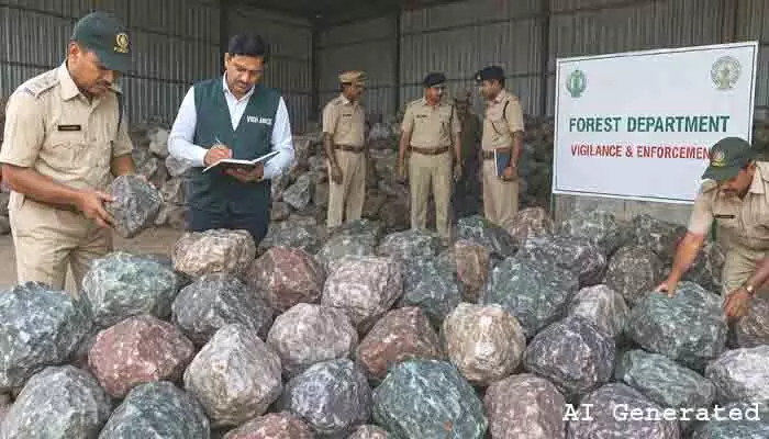 రూ.కోటి విలువైన రంగురాళ్లు పట్టివేత రూ.కోటి విలువైన రంగురాళ్లు పట్టివేత