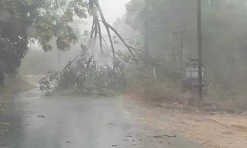 ఈదురు గాలుల‌తో కూడిన వ‌ర్షం