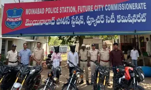 బైక్ దొంగల ముఠాను పట్టుకొని రిమాండ్‌కు తరలింపు