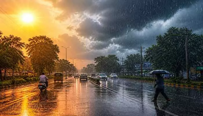తెలంగాణ వాసులకు బిగ్ రిలీఫ్.. ఈ జిల్లాలకు భారీ వర్షసూచన! తెలంగాణ వాసులకు బిగ్ రిలీఫ్.. ఈ జిల్లాలకు భారీ వర్షసూచన!