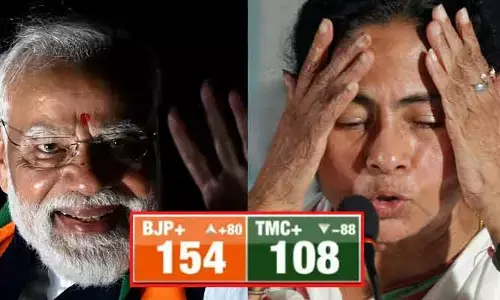 బెంగాల్‌లో మెజార్టీ మార్క్ దాటేసిన బీజేపీ.. ఓట్ల లెక్కింపులో తీవ్ర ఉత్కంఠ