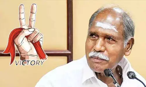 వెలువడిన తొలి ఫలితం.. తట్టంచావడి నుంచి CM రంగస్వామి విజయం