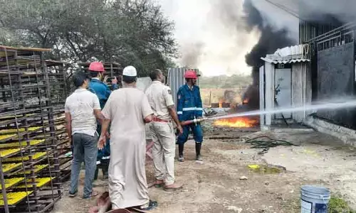 బాలాపూర్ లో అగ్ని ప్ర‌మాదం