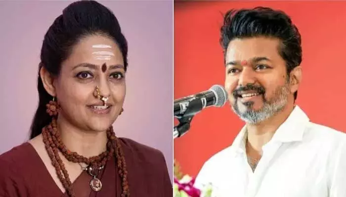 విజయ్కి ‘కైలాసం’ దీవెనలు.. రంజిత అధికారిక ప్రకటన విజయ్కి ‘కైలాసం’ దీవెనలు.. రంజిత అధికారిక ప్రకటన